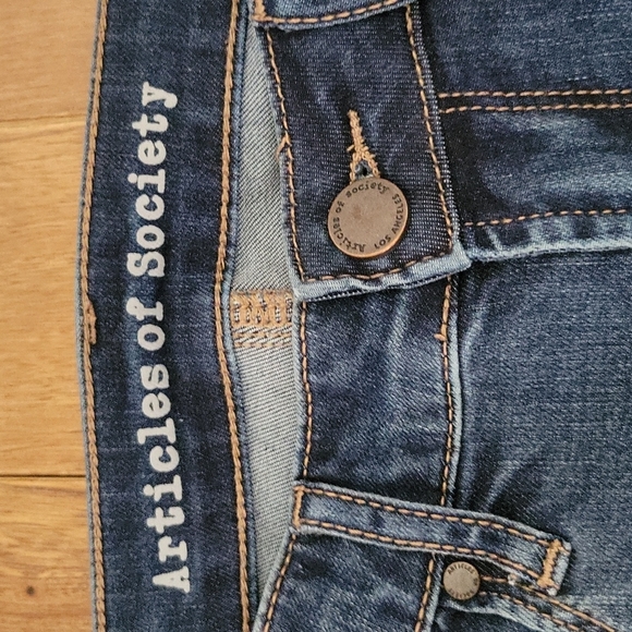 Articles of Society Denim Skinny Jeans Blue Ridge Wash 26 - Picture 3 of 10